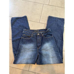 EDDIE DOMANI Jean Pants for Men Dark Wash Detailed Back Pocket Stitching